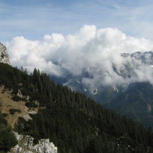 Aussicht Naunspitze ins Kaisergebiet