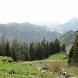 Blick von der Hütte zurück