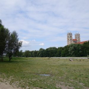 An der Isar in Richtung Süden