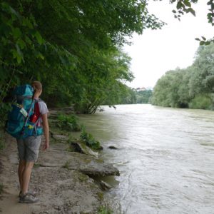 Die Isar richtig idyllisch