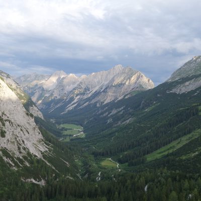 Blick vom Karwendelhaus
