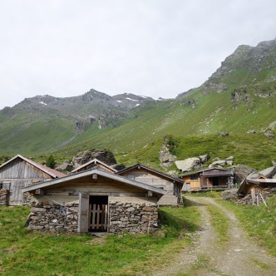 Hütten der Vorbergalm