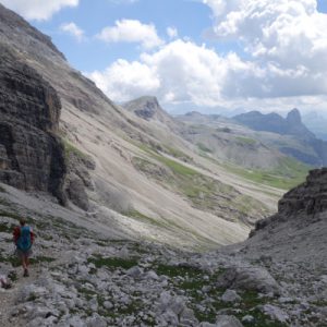 Abtsieg in Richtung Puezhütte