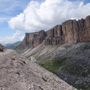 Abstieg zum Grödner Joch