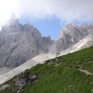 Auf dem Weg zur Roa-Scharte