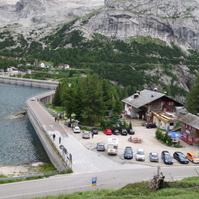 Unser Rifugio am Lago di Fedaia