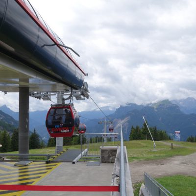 Fahrt mit der Gondel auf den Col dei Baldi