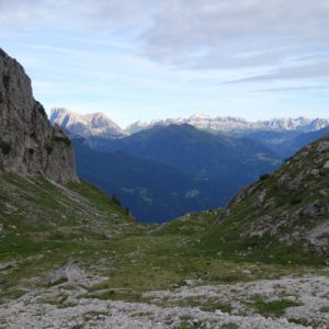 Anfangs hatten wir immer einen traumhaften Blick ins Tal