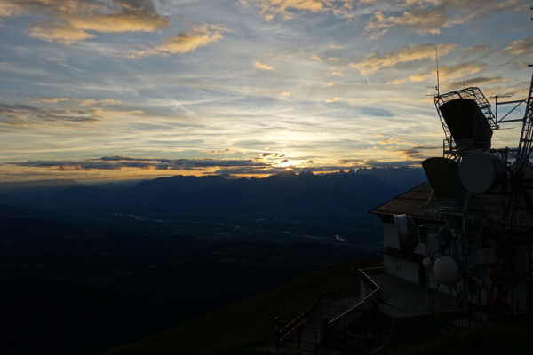 Sonnenuntergang vom Rifugio Col Visentin