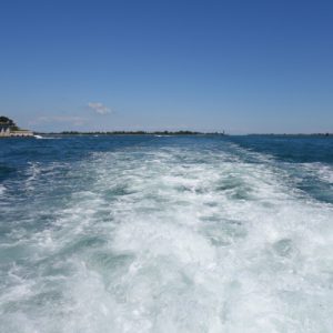 Auf dem Schiff nach Venedig