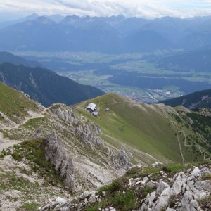 Blick zurück zur Hütte