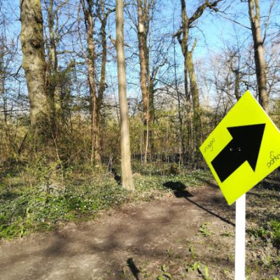 Beschilderung beim Parkrun