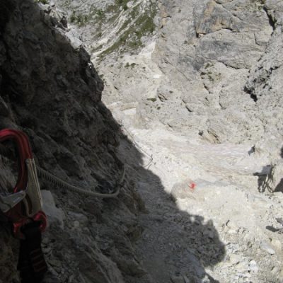 Weiter geht's auf dem Klettersteig