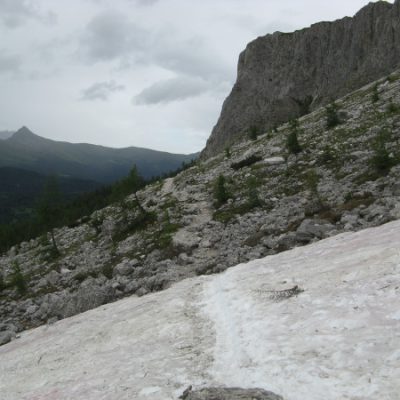 Unterhalb der Rotwand wandern wir entlang